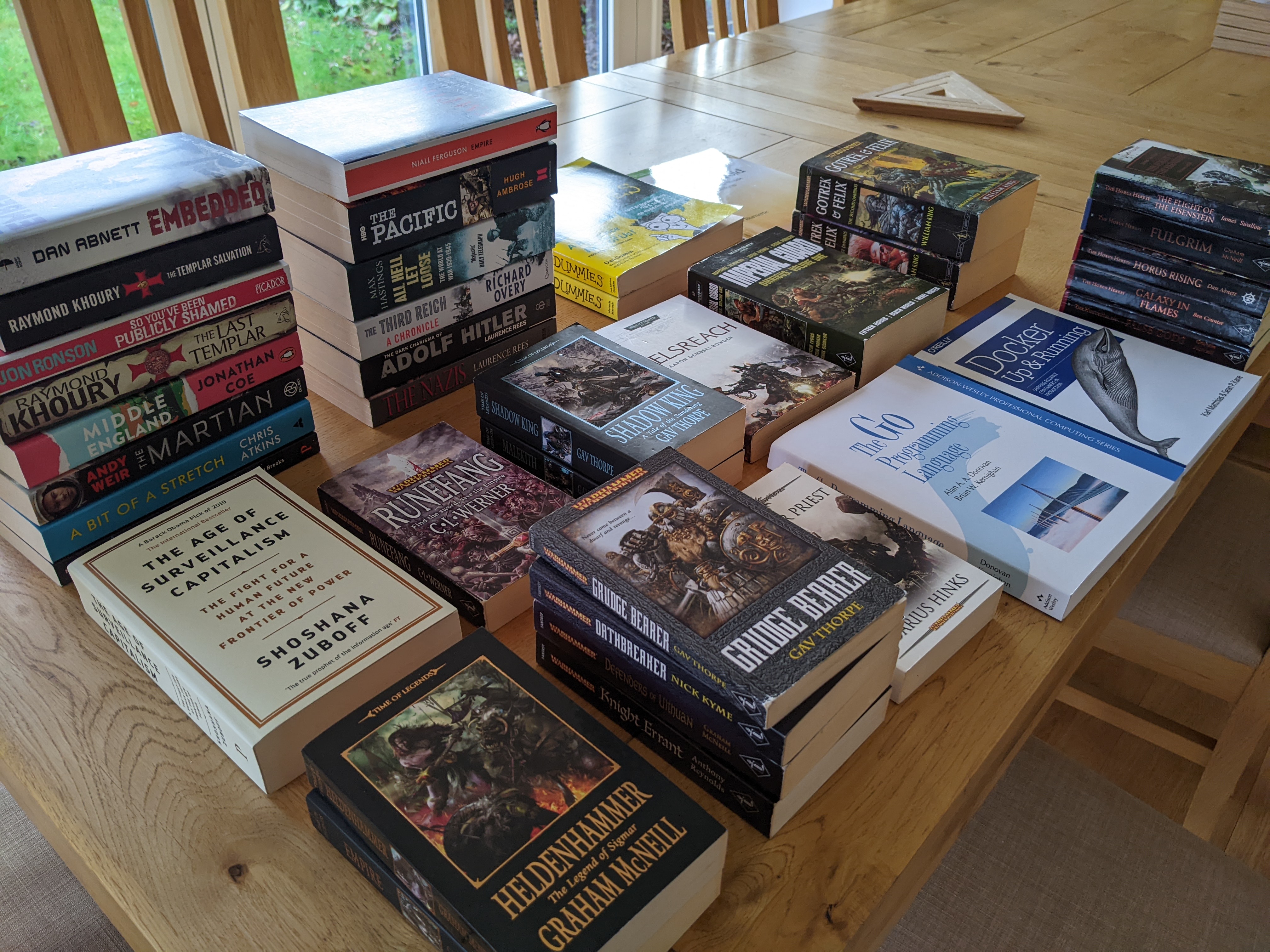 A pile of all the books I've sold on eBay